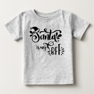 Para Bebê Shanta é a minha camiseta de natal fofa BFF