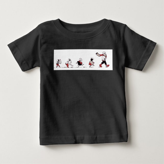 Para Bebê Siga a camiseta Leader (Frente)