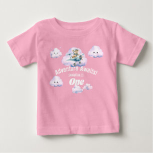 Para Bebê Skyward Soiree: Camiseta Aventura do Ursinho de Pe