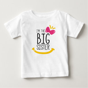 Para Bebê Sou a camiseta da Irmã Grande