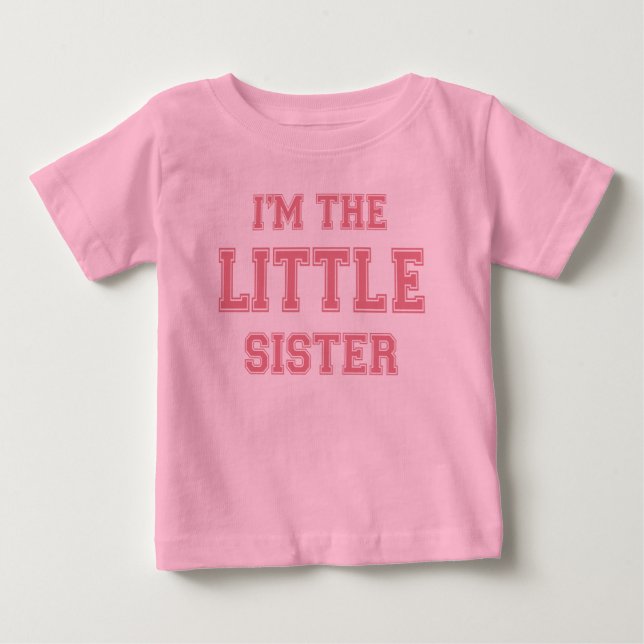 Para Bebê Sou a camiseta da Irmã Pequena (Frente)