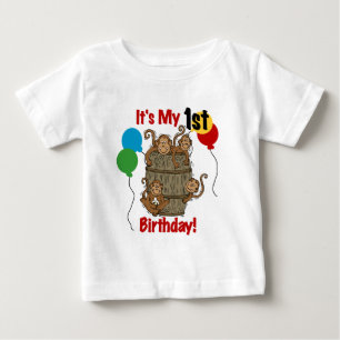 Para Bebê Tambor do camiseta e dos presentes do primeiro