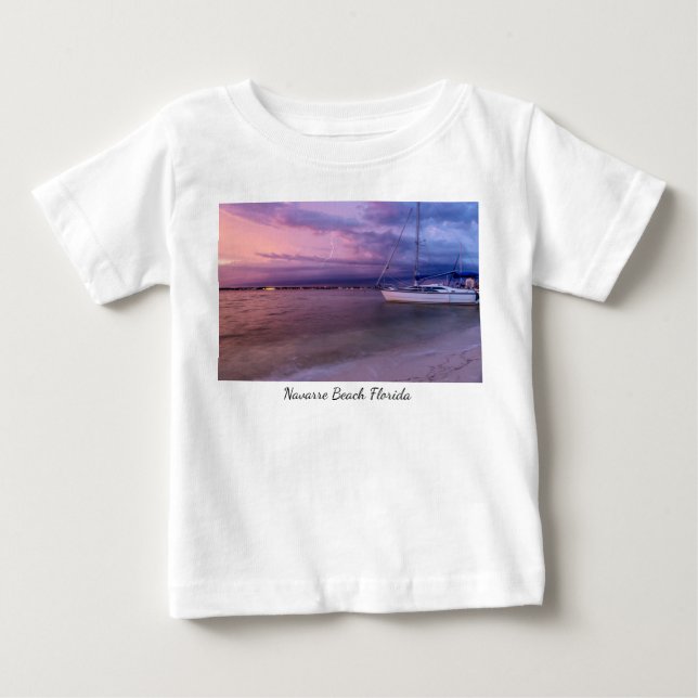 Para Bebê Tempestade chegando à camiseta Navarre Florida Tod (Frente)