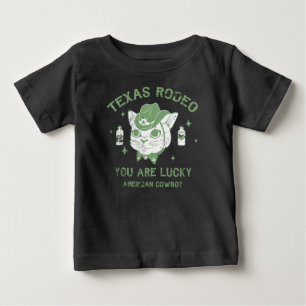 Para Bebê Texas Rodeo, você tem sorte, camiseta fofa
