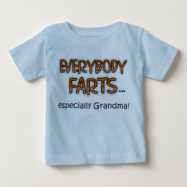 Para Bebê Todo mundo ferve especialmente a vovó! Camiseta In (Frente)