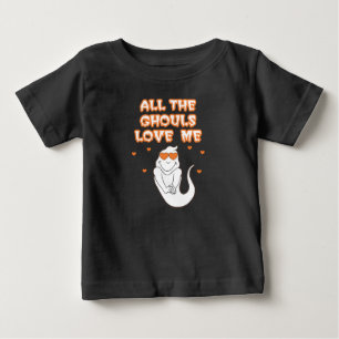 Para Bebê Todos os Ghouls Me Adoram A Longa Camiseta da Cria