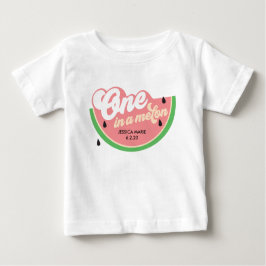 Para Bebê Um em uma camiseta Melon Primeiro Aniversário