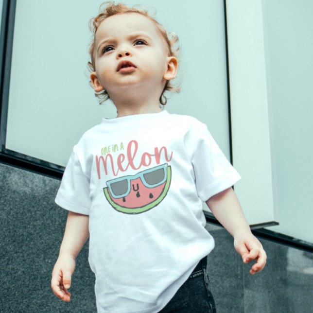 Para Bebê Um Em Uma Camiseta Melon Toddler (Empower a special child with this cute, "One in a melon" watermelon shirt! )