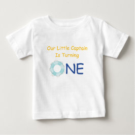 Para Bebê Uma Camiseta Pequeno Capitão