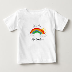 Para Bebê Você é minha camiseta de criança do arco-íris enso