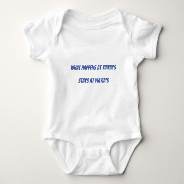 Para Bebê yiayayayia baby body (Frente)