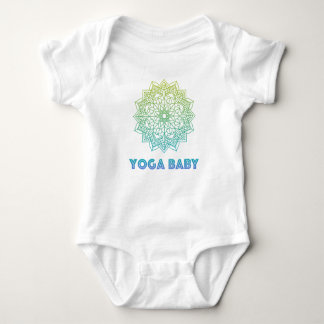 Para Bebê Yoga Baby body com mandala verde
