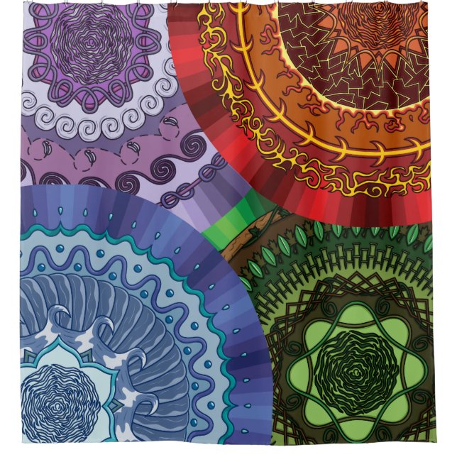 Para Box A cortina do Chá de Elementos (Frente)