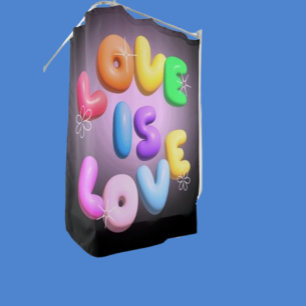 Para Box Amor é Chá do Orgulho Arco-Íris 3D Cortina