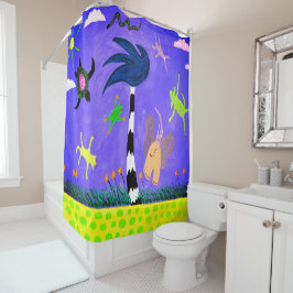 Para Box Animais Na Cortina De Chás Eólicos