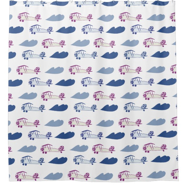 Para Box Avião de Brinquedo com Cortina de chá (Frente)