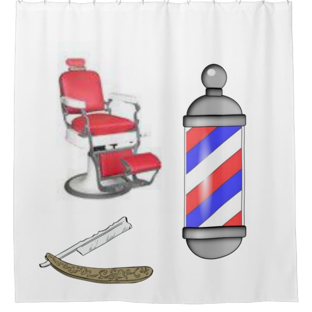 Para Box Barber de Cortina de chá (Frente)