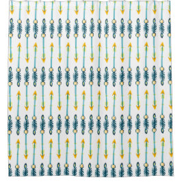 Para Box boho amarelo verde setas azuis chá cortina