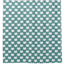 Para Box Cabeça de Gato Silhueta branca Design Cortina de C