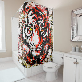 Para Box Cabeça de Tigre Vermelho - Cortina de Chá Tigre
