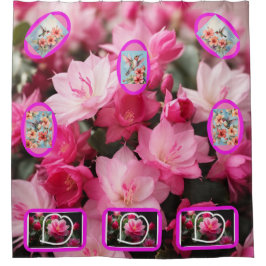 Para Box Cartão-postal da cortina de Chá das flores gigante