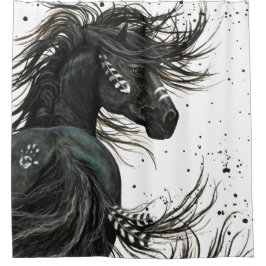 Para Box Cavalo majestoso do espírito pela cortina de chá