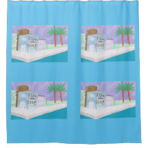 Chá Cortina com Caribe Design