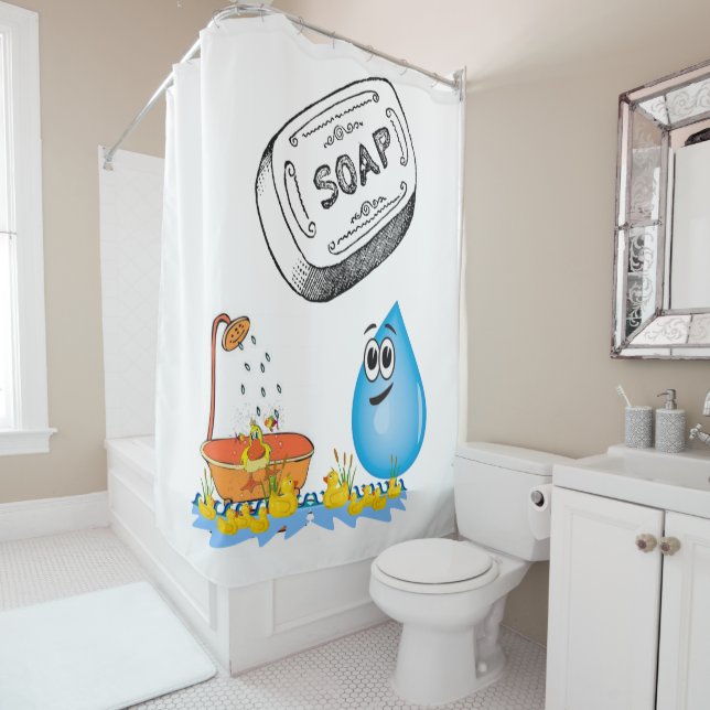 Para Box Chá Cortina de sabão Peixe (In Situ)