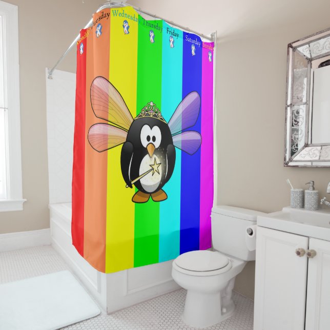 Para Box Chá Cortina Pinguin - Dias da Semana (In Situ)