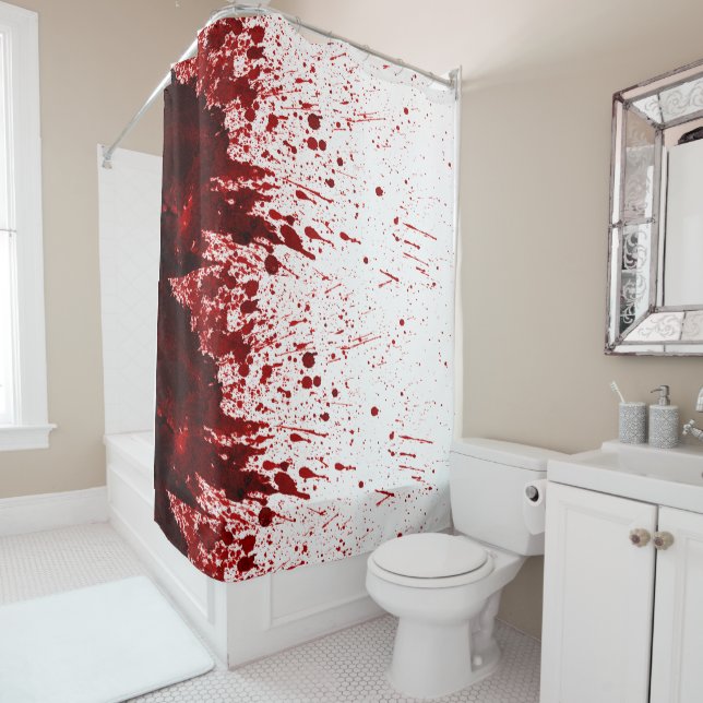 Para Box Chá Cortina Sangue Splatter Horro Gótico (In Situ)
