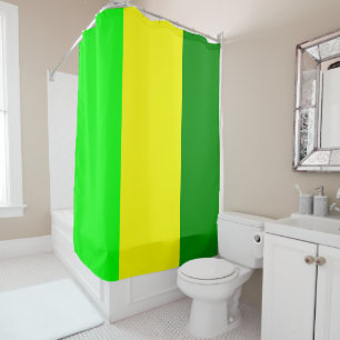 Para Box Chá Cortina Verde Amarelo