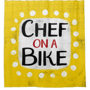 Para Box Chef Em Uma Cortina De Chá De Bicicleta
