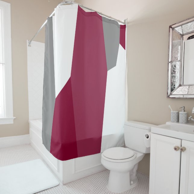 Para Box Cinza Rosa Fuchsia e Cortina de Chá Branco (In Situ)