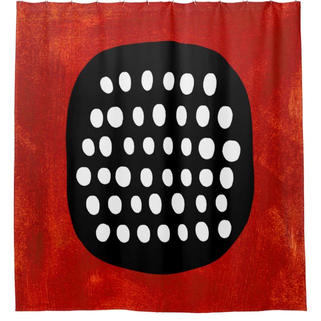 Para Box Cortina branca e Chá vermelho, preto simples (Frente)