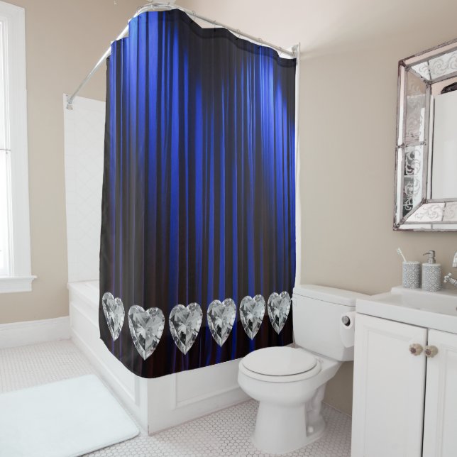 Para Box Cortina Chá Azul de Diamante Branco (In Situ)