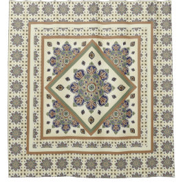 Para Box Cortina chá com intrincado medalhão design