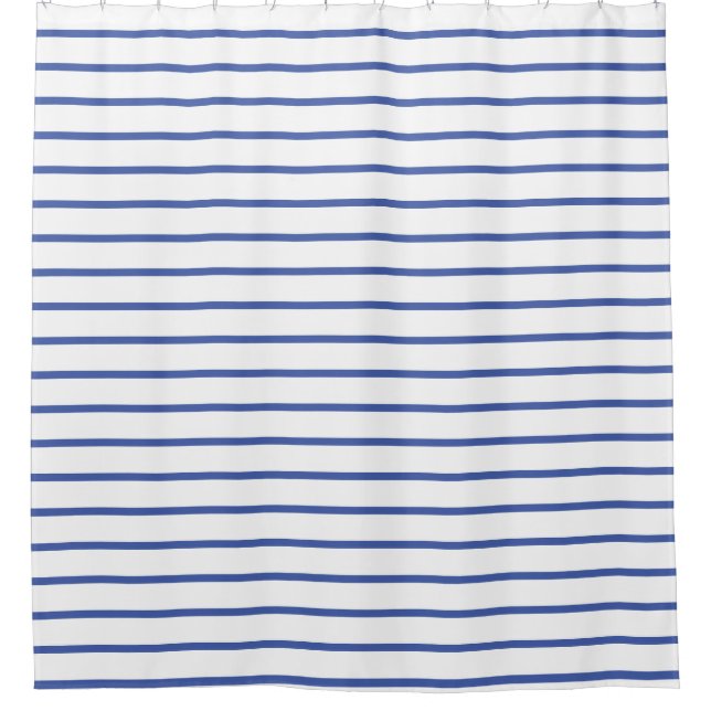 Para Box Cortina Chá de faixa azul e branca (Frente)