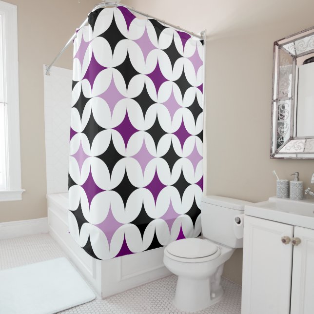 Para Box Cortina Chá de Formas de Diamante Roxo (In Situ)