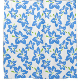 Para Box Cortina Chá de Hibiscus Azul Tropical