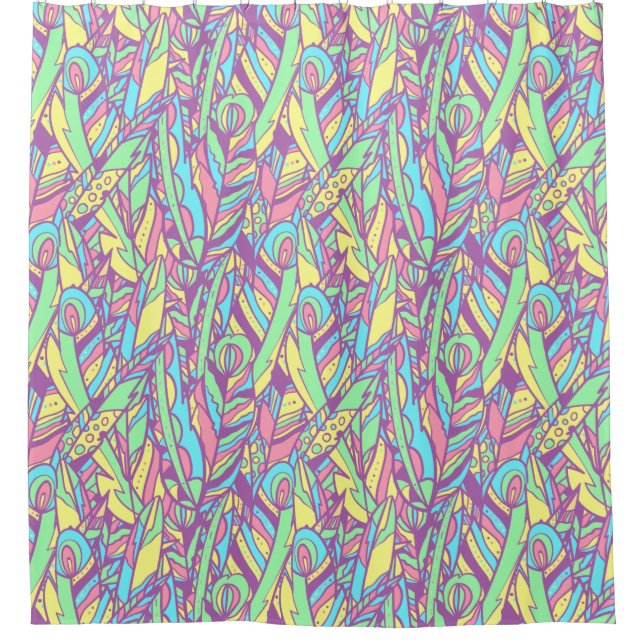 Para Box Cortina Chá de Penas Decorativas (Frente)