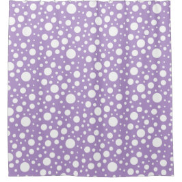 Para Box Cortina Chá de Pontos Roxos