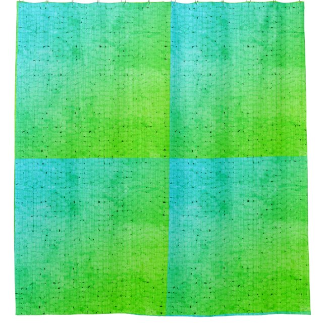 Para Box cortina chá verde-azul (Frente)
