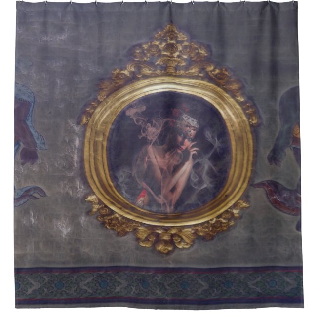 Para Box Cortina de Banheiro Fantasma no Espelho (Frente)