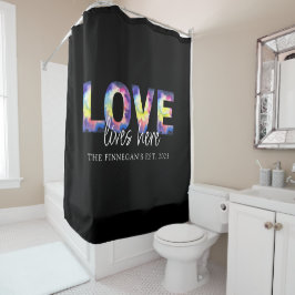 Para Box Cortina de Banheiro Love Lives Here