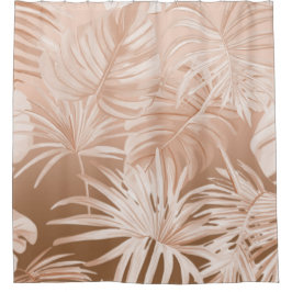 Para Box Cortina de Banheiro Mocha Boho Tropical