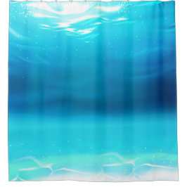 Para Box Cortina de Banho Água Azul Oceano