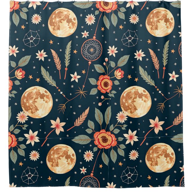 Para Box Cortina de Banho Boho  (Frente)