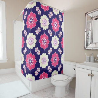 Para Box Cortina de Banho Boho Magenta