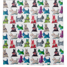 Cortina de Banho Colorida Scotties