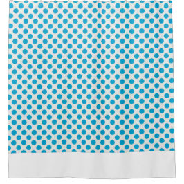 Para Box Cortina de Banho com Padrão Azul e Branco Chic